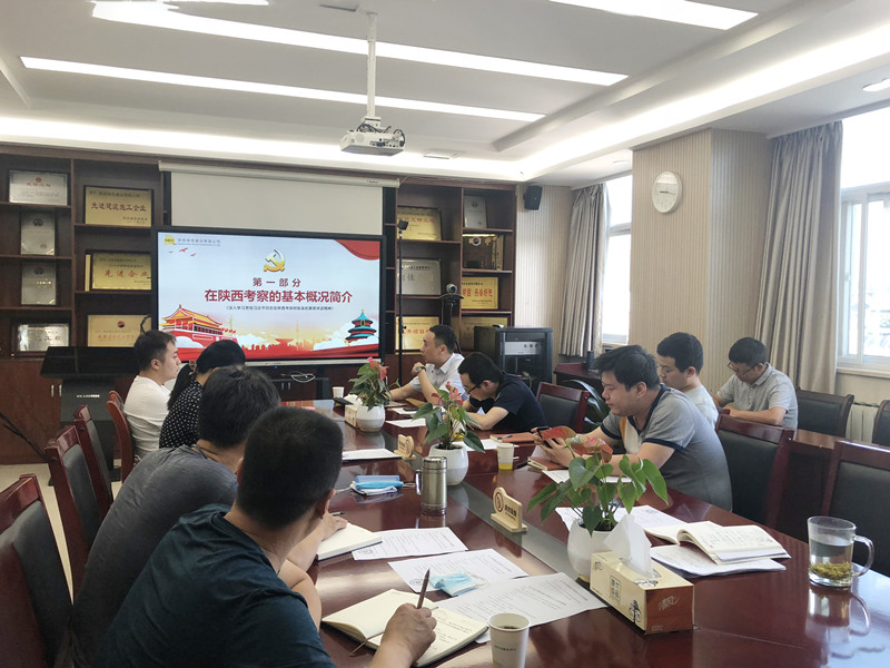 “奮力譜寫新時代、追趕超越新篇章”——公司第四黨支部學(xué)習(xí)貫徹落實(shí)“習(xí)近平總書記來陜考察重要講話精神”  